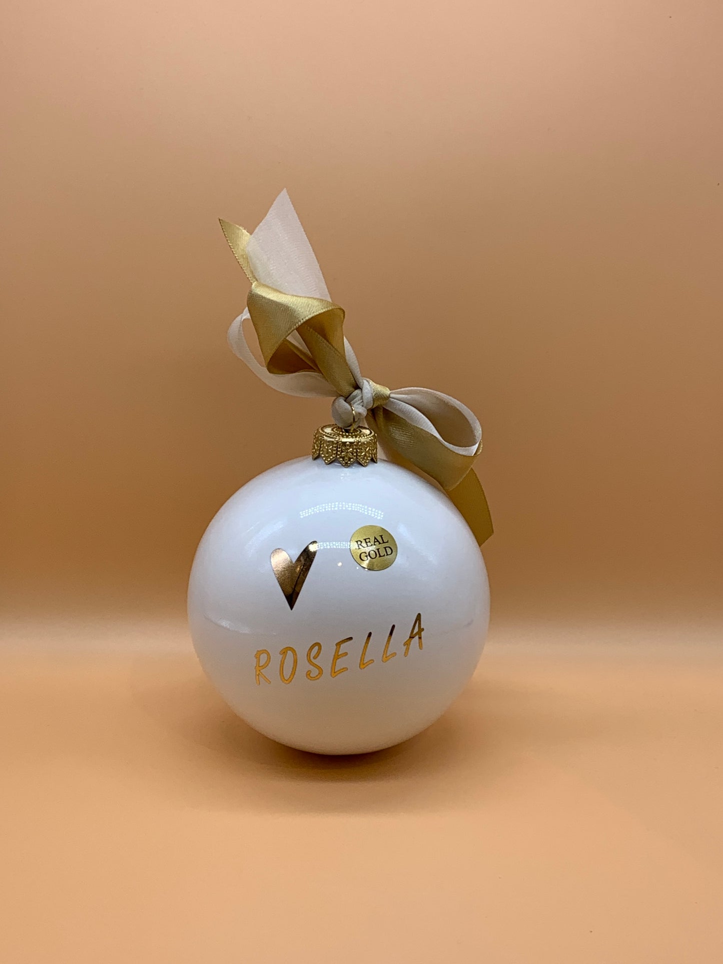 Palla per albero di Natale con nome personalizzato