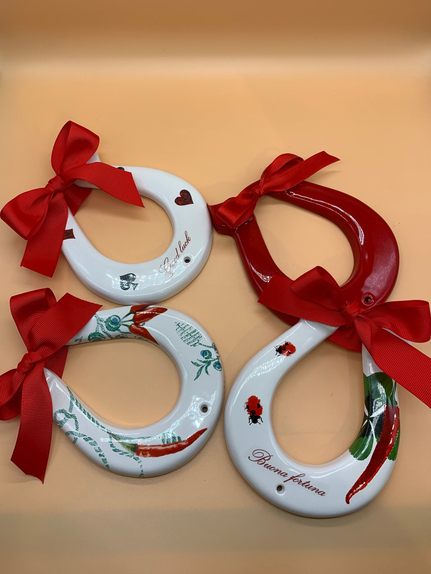 Ferro di cavallo Ceramiche Viva varie scritte