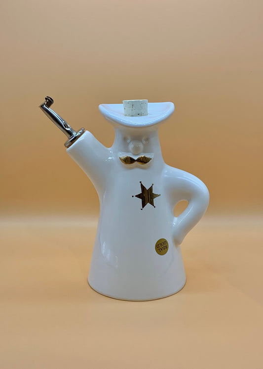 Oliera BANG in ceramica 600 ml colore Bianco/oro