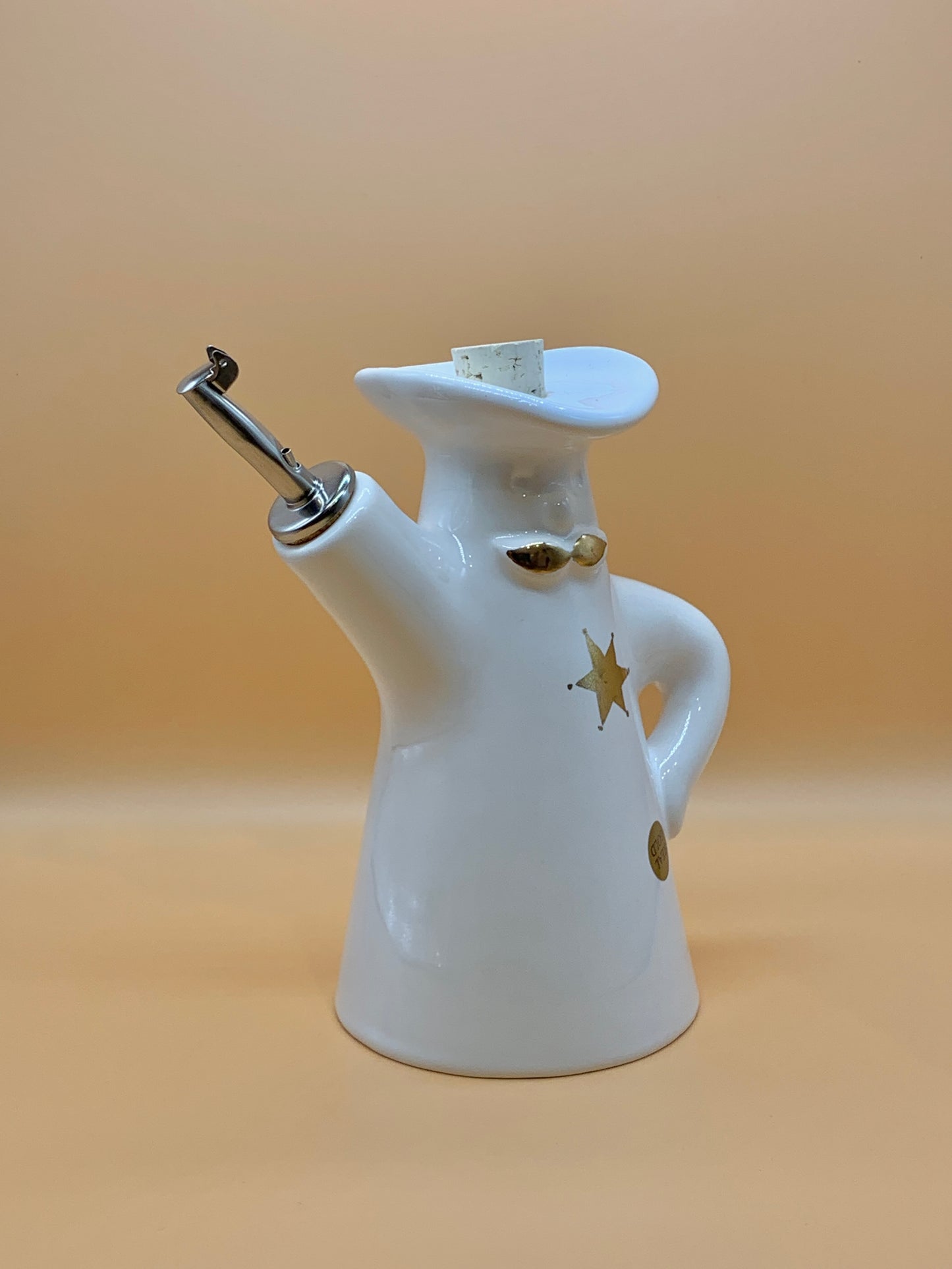 Oliera BANG in ceramica 600 ml colore Bianco/oro