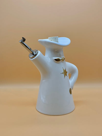 Oliera BANG in ceramica 600 ml colore Bianco/oro