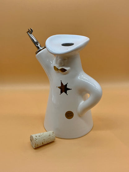 Oliera BANG in ceramica 600 ml colore Bianco/oro