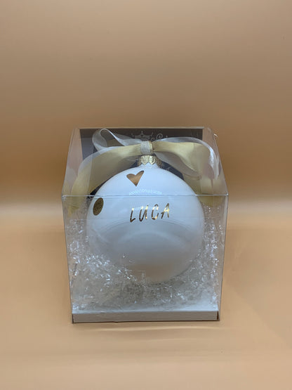 Palla per albero di Natale con nome personalizzato