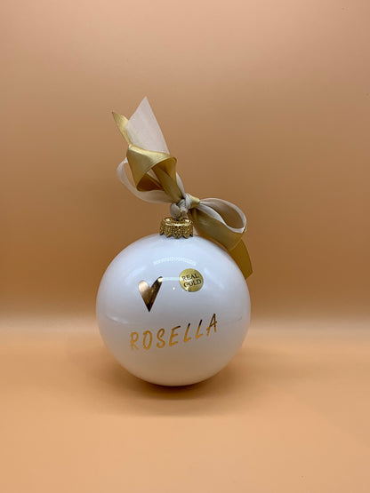 Palla per albero di Natale con nome personalizzato