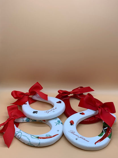 Ferro di cavallo Ceramiche Viva varie scritte