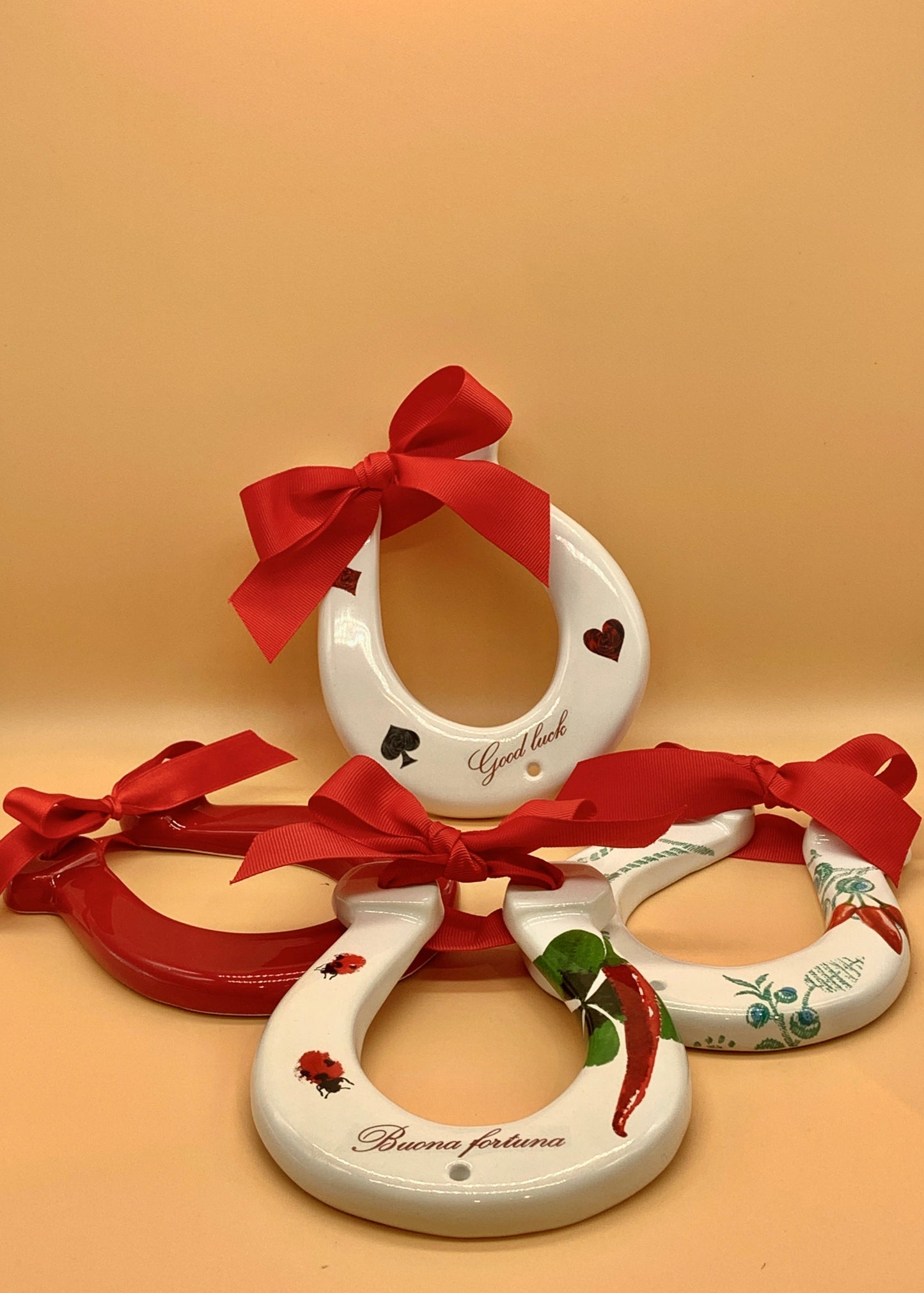 Ferro di cavallo Ceramiche Viva varie scritte